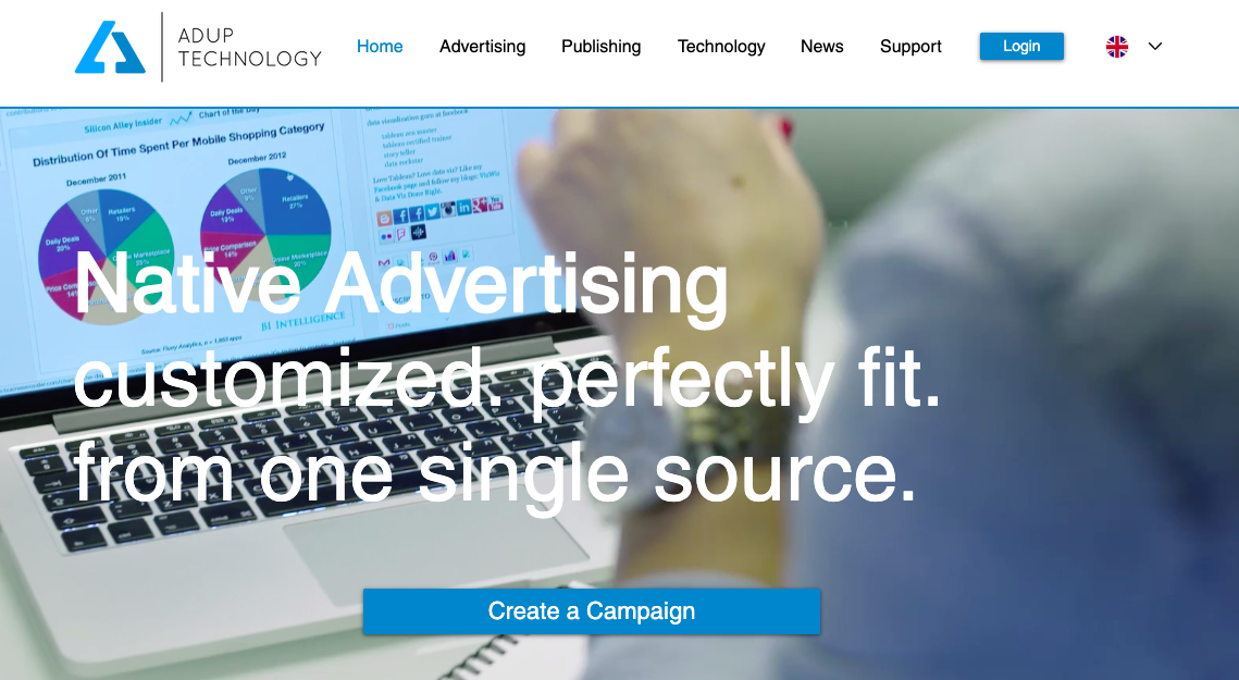 Native advertising with AdUp