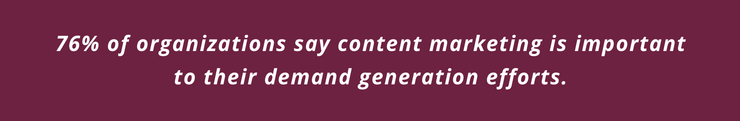 Content marketing for demand generation