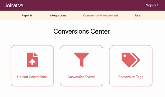 Conversion management feature