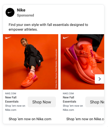 Examples of Facebook ads
