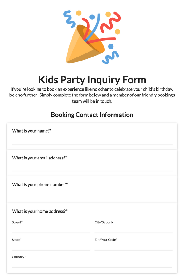 Lead capture form design