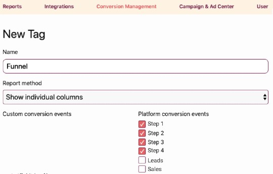 Conversion funnel report template