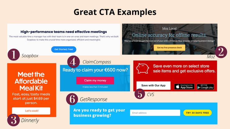 Effective CTA examples