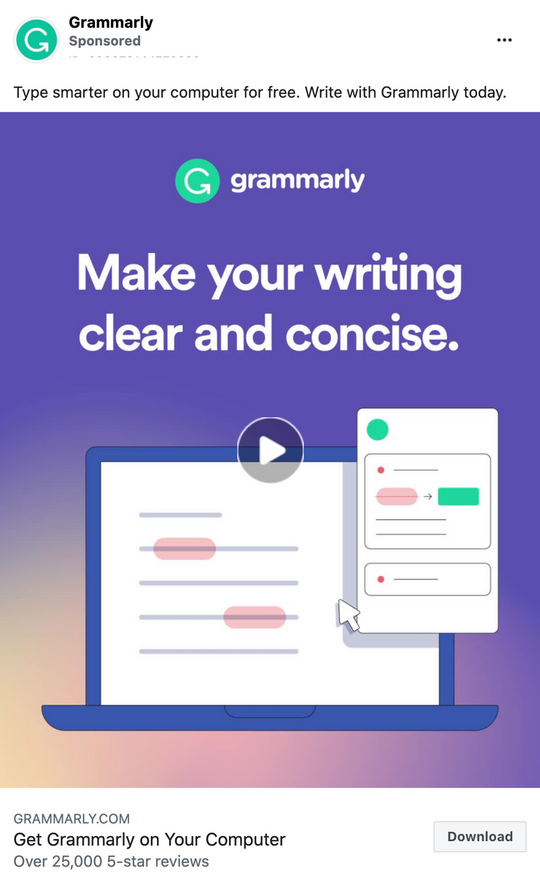 Grammarly ad