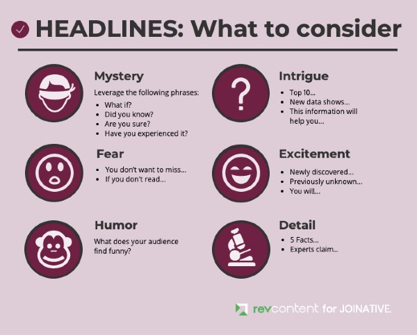 Headlines best practices