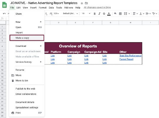 How to start using the template