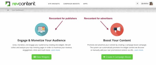 Create your first Revcontent campaign