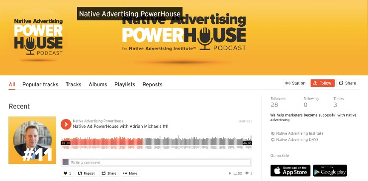 Native advertising podcast