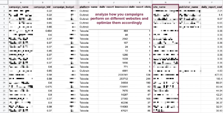 Site report example