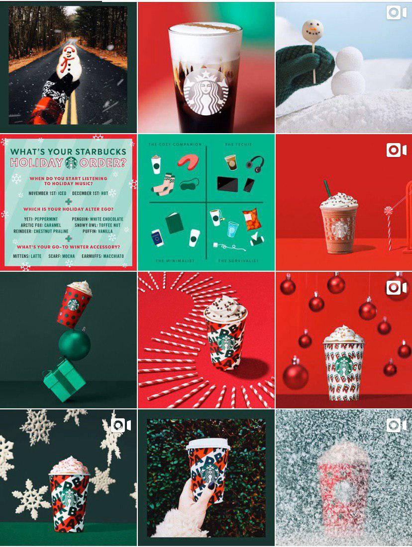 Starbucks Instagram feed