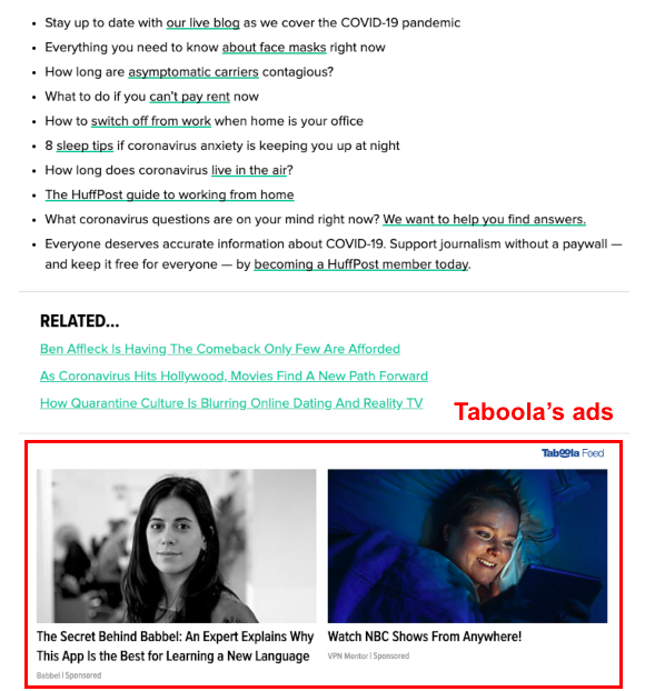 Retargeting on Taboola