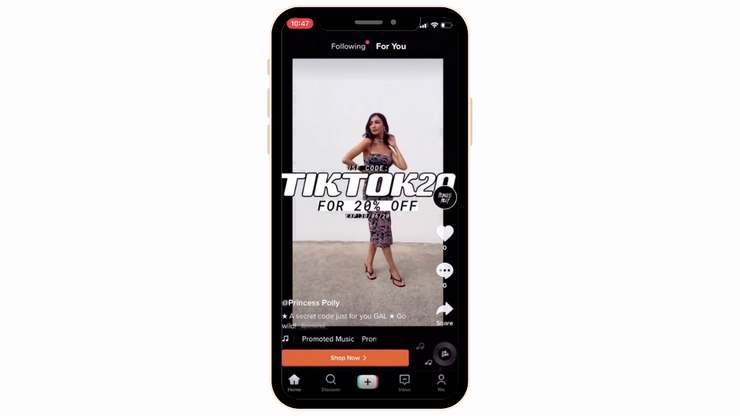 TikTok Ad example