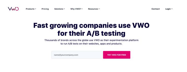VWO A/B testing tool