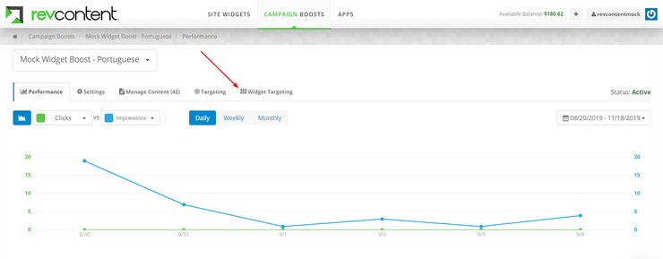 Widget optimization