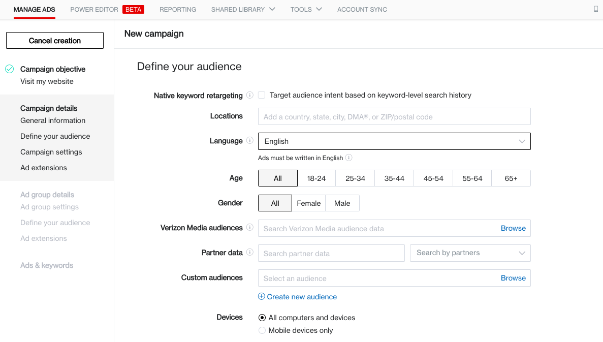 Define your audience